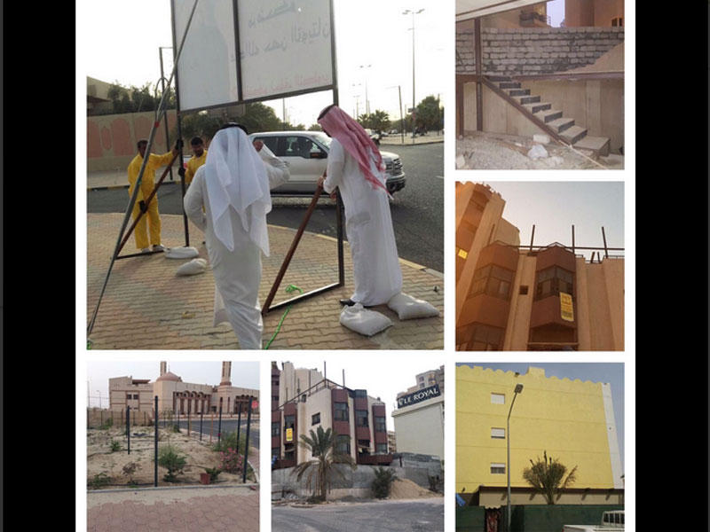 نفذتها النوبات (أ،ج) بقسم ازالة المخالفات و فريق طوارئ العاصمة رفع 44 اعلان وتحرير 12مخالفة