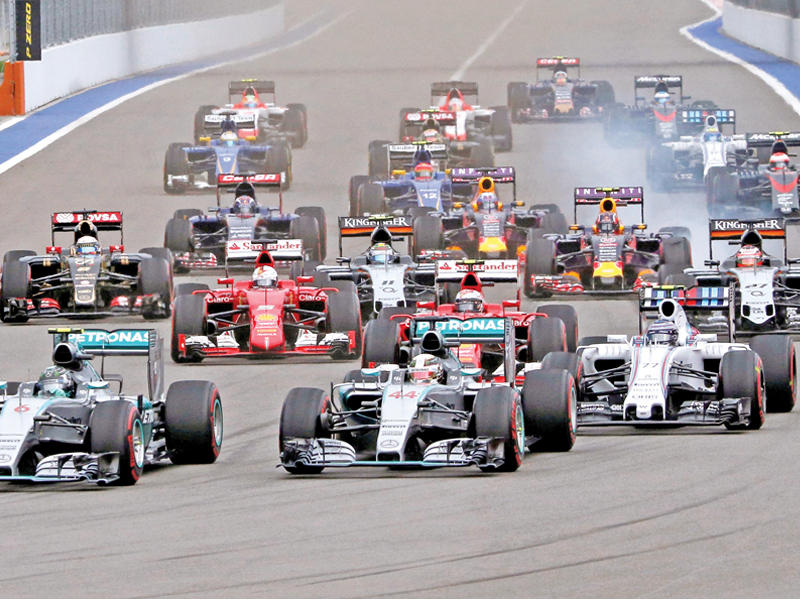 جانب من سباقات فورمولا1 