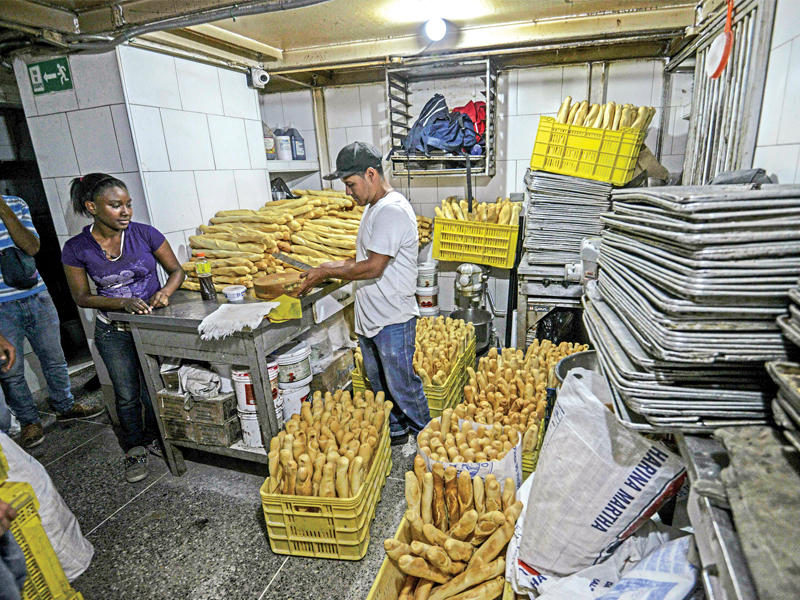 أحد المخابز في فنزويلي