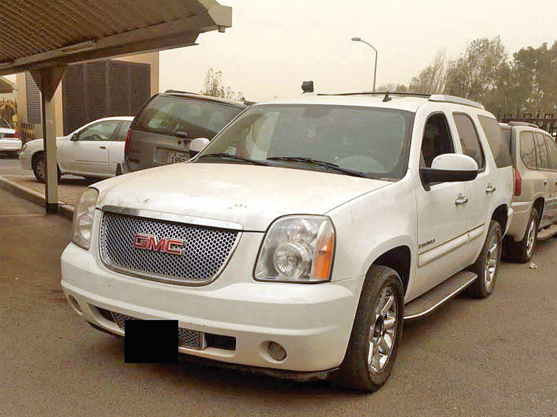 أحد المركبات المسروقة