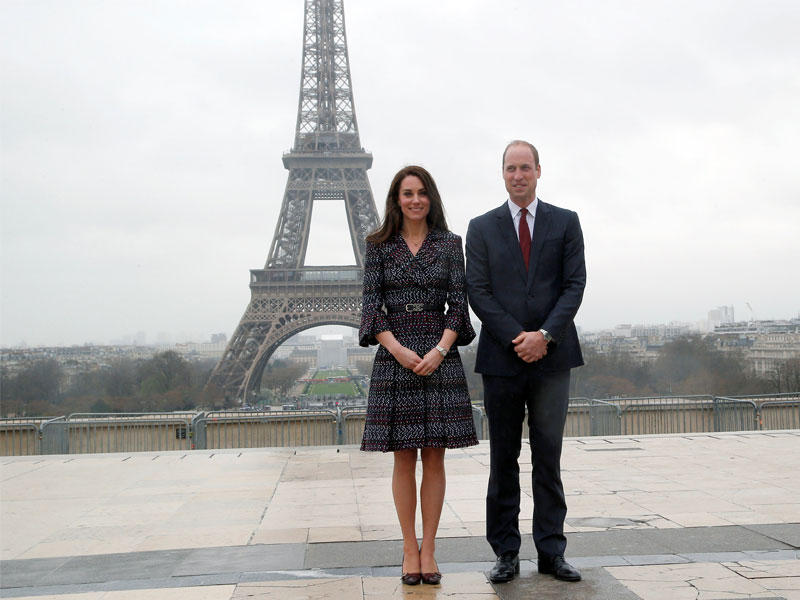 ولي العهد البريطاني الأمير وليام دوق كامبريدج وزوجته كيت