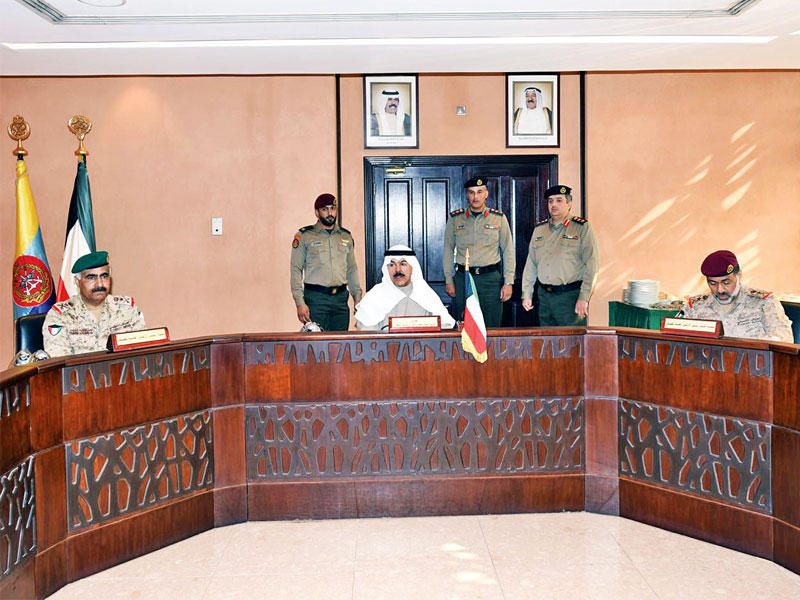 محمد الخالد خلال اجتماع الأركان أمس