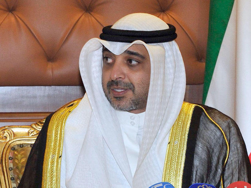  ممثل سمو أمير البلاد وزير الدولة لشؤون مجلس الوزراء وزير الإعلام الكويتي بالوكالة الشيخ محمد العبدالله 