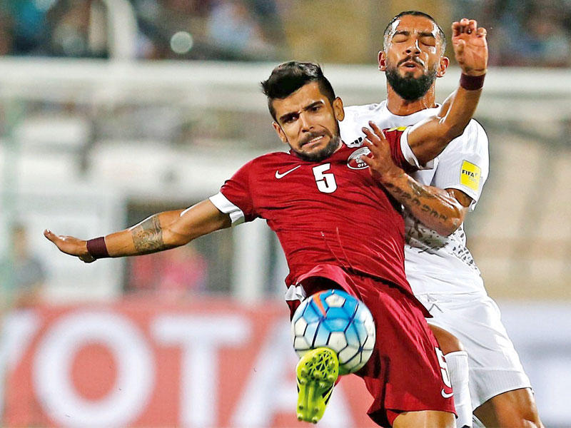 جانب من اللقاء الأخير الذي جمع المنتخب القطري مع إيران