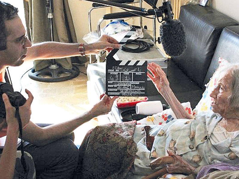 هادي زكاك أثناء تصوير الفيلم n