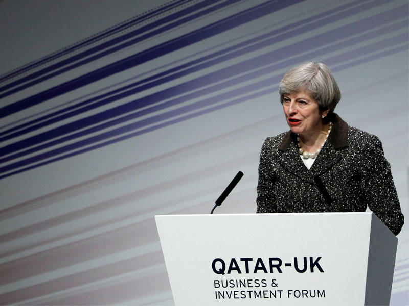 رئيسة الوزراء البريطانية تيريزا ماي