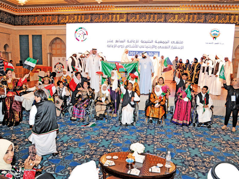 الصبيح خلال افتتاح الملتقى الـ17 للجمعية الخليجية للإعاقة