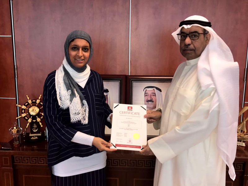 المجدلي يتسلم شهادة «الهيكلة»