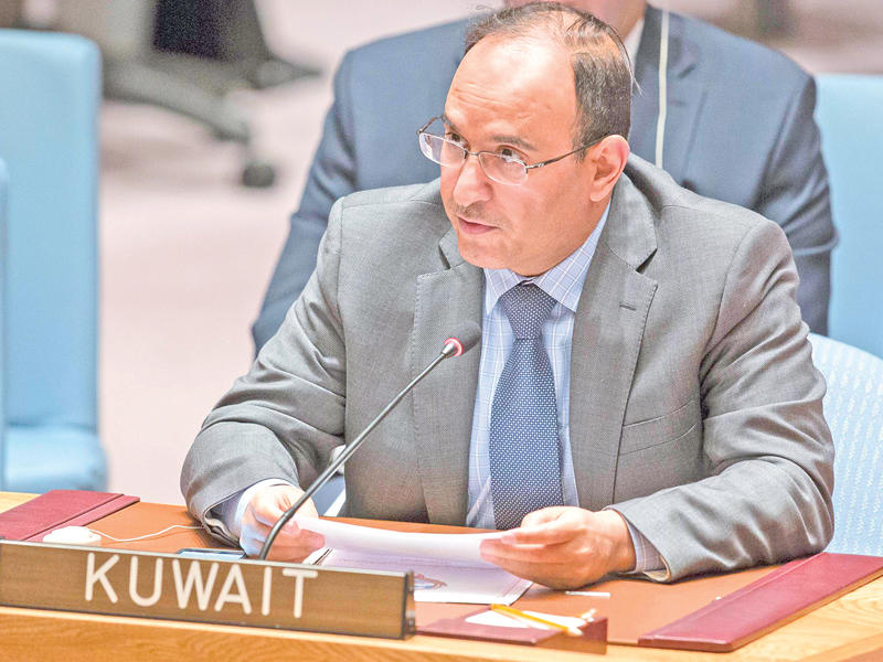 المندوب الدائم لدى الامم المتحدة السفير منصور العتيبي