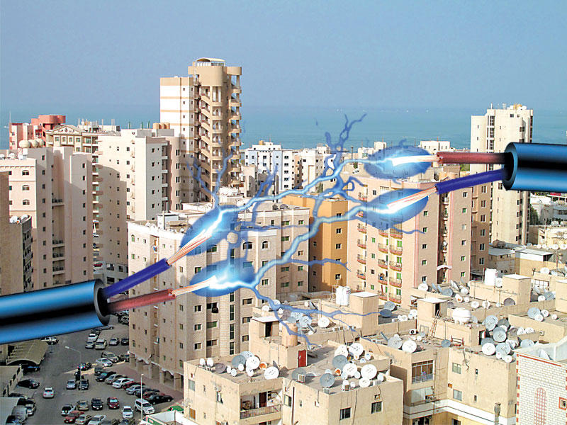 الكهرباء والماء