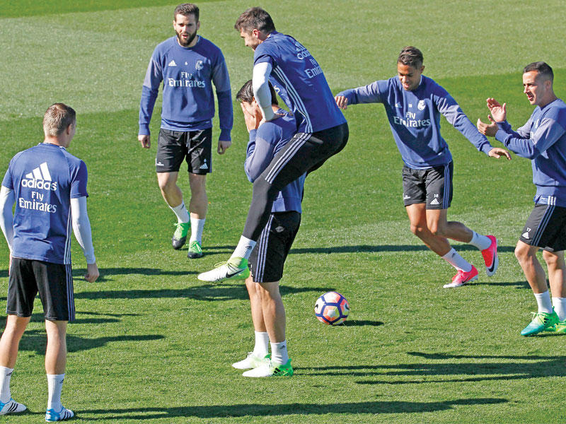 جانب من تدريبات ريال مدريد