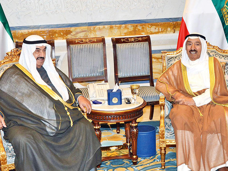 الأمير مستقبلاً ناصر المحمد أمس