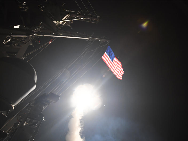 الجيش الاميركي أطلق 59 صاروخاً موجهاً من طراز توماهوك