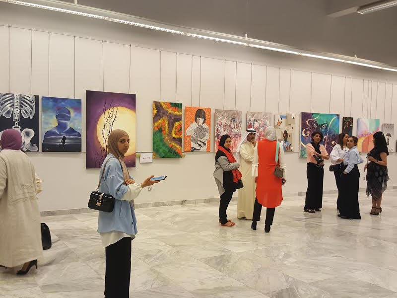 جانب من المعرض الفني المشترك ال28  