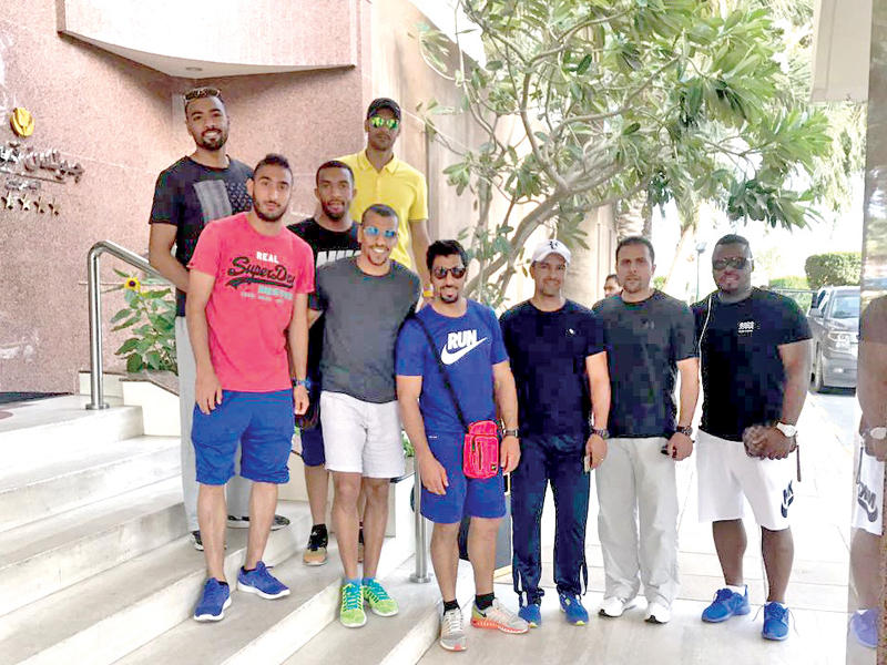 منتخب الكويت خلال معسكره في البحرين