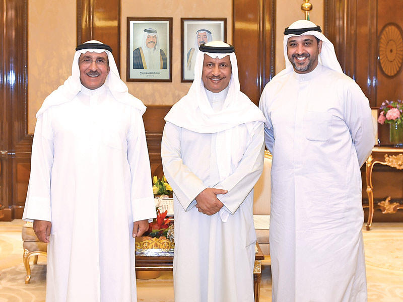 المبارك مستقبلاً العبدالله والجسار