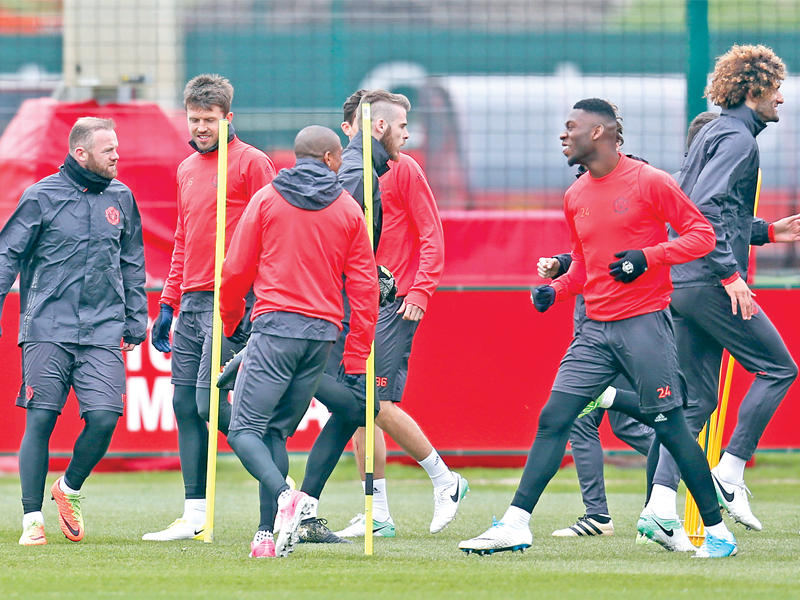 جانب من تدريبات مانشستر يونايتد