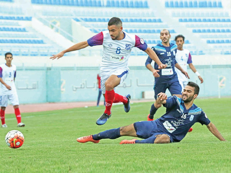 جانب من مباراة اليرموك والتضامن (تصوير جورج رجي)