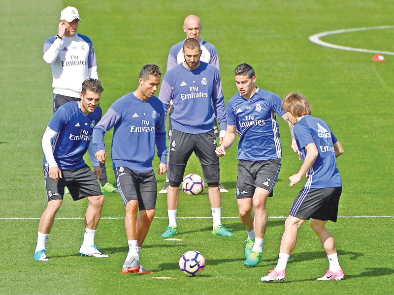 جانب من تدريبات ريال مدريد