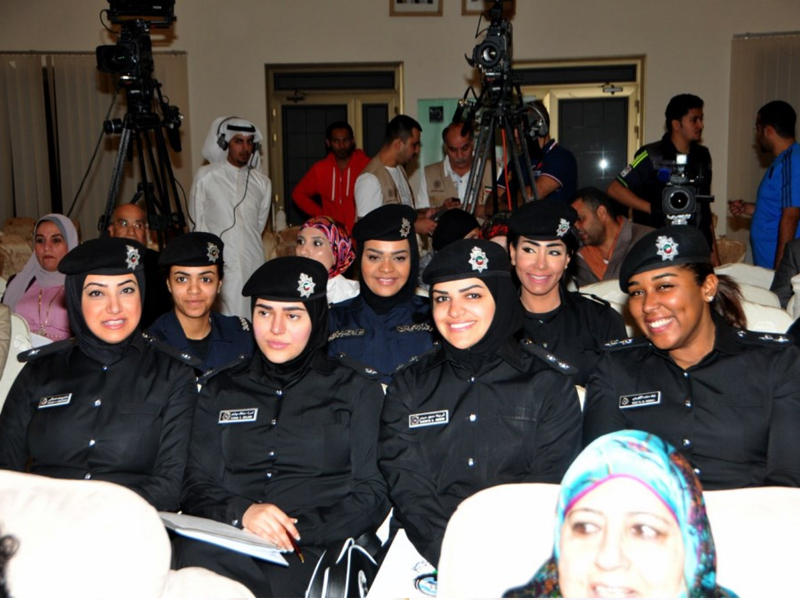 الشرطة النسائية في ورشة سابقة