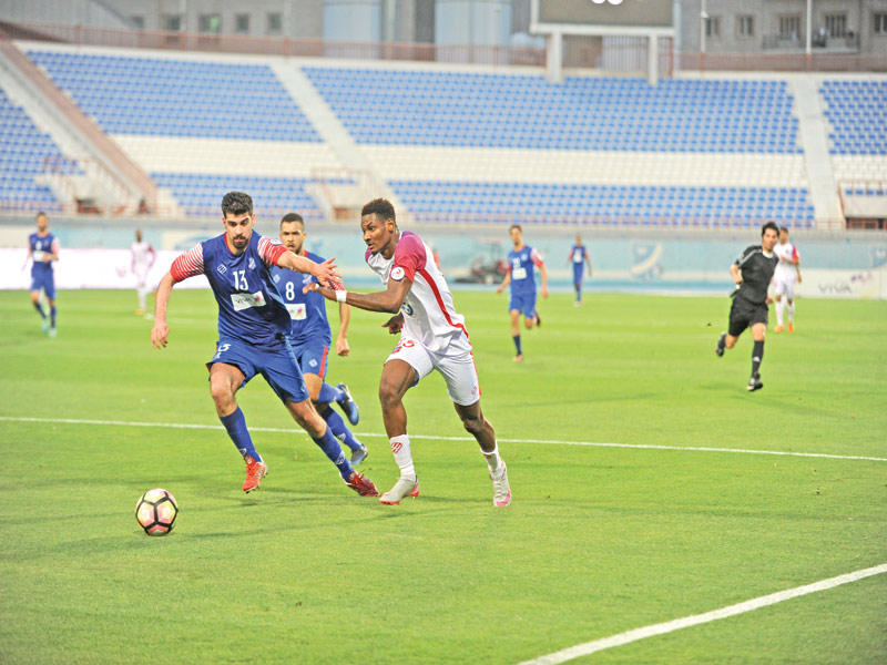 سعيد أزعج دفاع التضامن وسجل هدفاً قاتلاً في المباراة