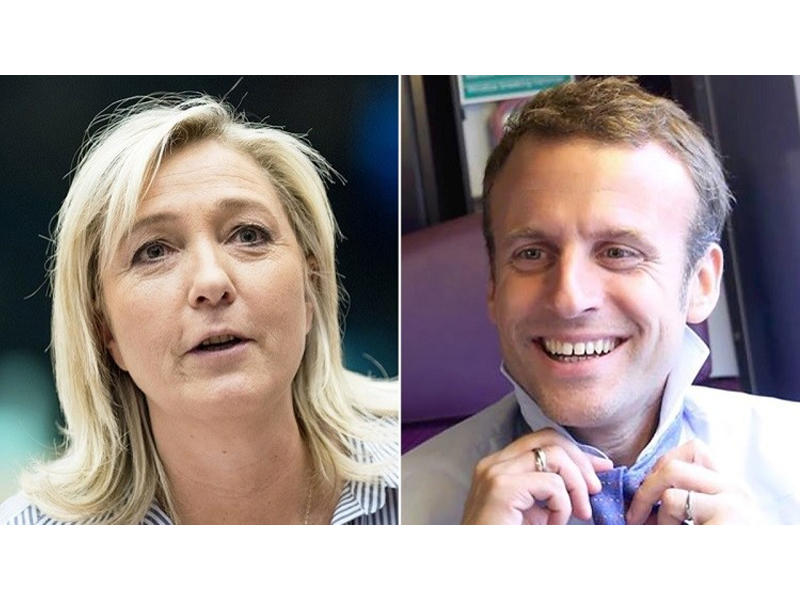  ماكرون ومارين لوبن