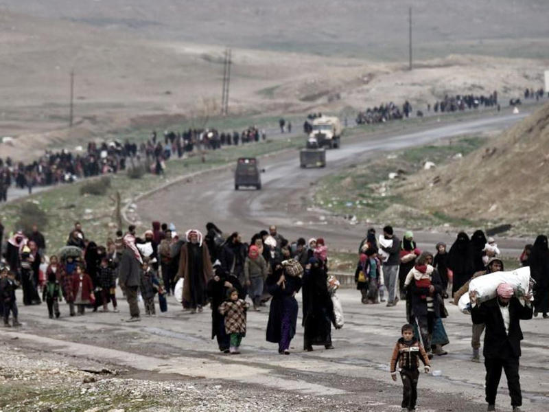 نازحو الموصل (أرشيفية )