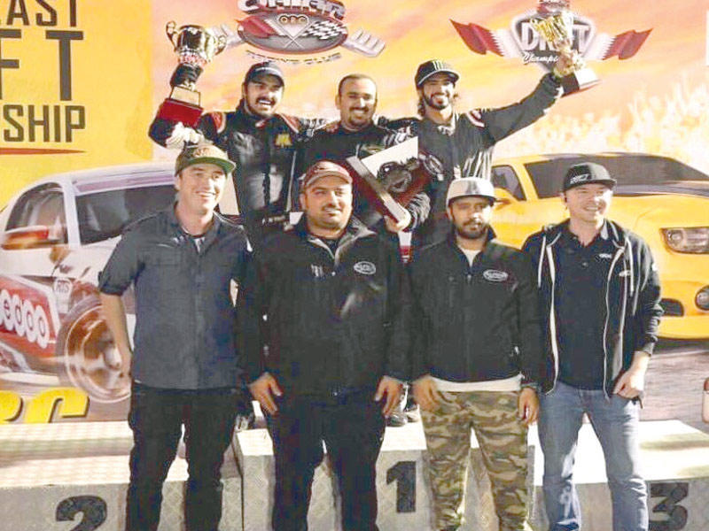  بوشيبه على منصة تتويج بطولة الشرق الأوسط لـ«الدريفت»  أرشيفية