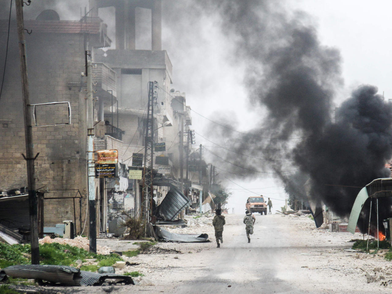 توبشوت - صورة التقطت في 22 مارس 2017 في بلدة طيبة الإمام السورية في ريف محافظة حلب الوسطى (أرشيفية)