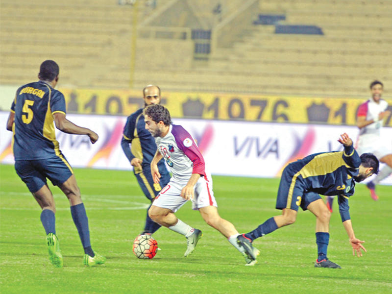  جانب من لقاء الكويت وبرقان في منافسات القسم الاول