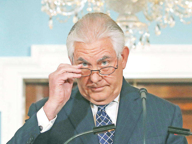 تيلرسون في واشنطن أمس الأول