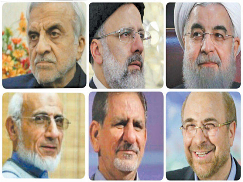 صورة تجمع المرشحين الستة  