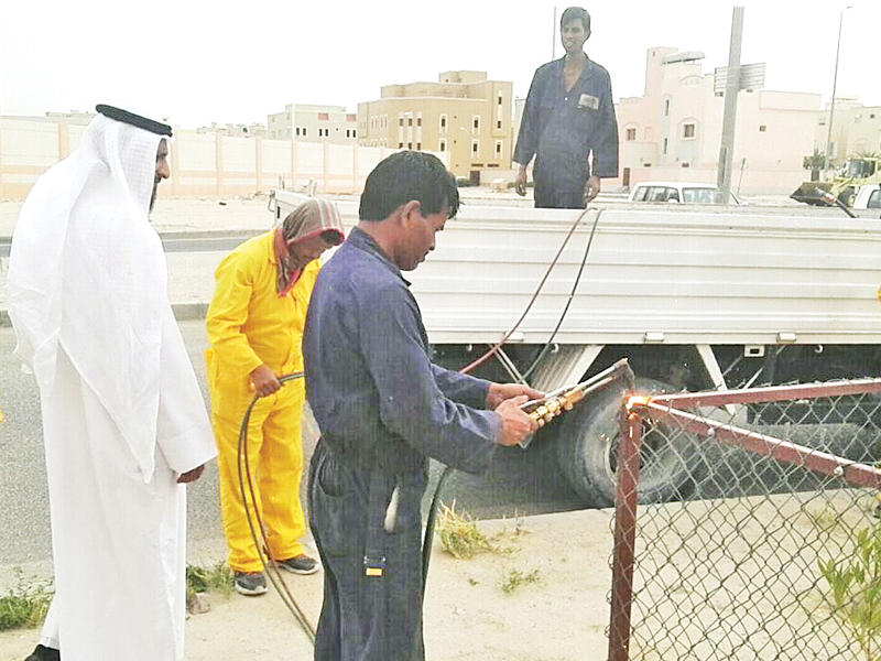 جانب من إزالة التعديات