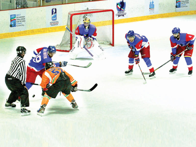جانب من مباراة الكويت والهند
