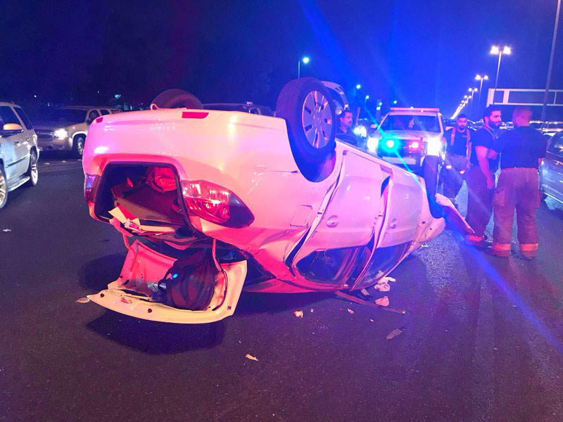 المركبة بعد الحادث