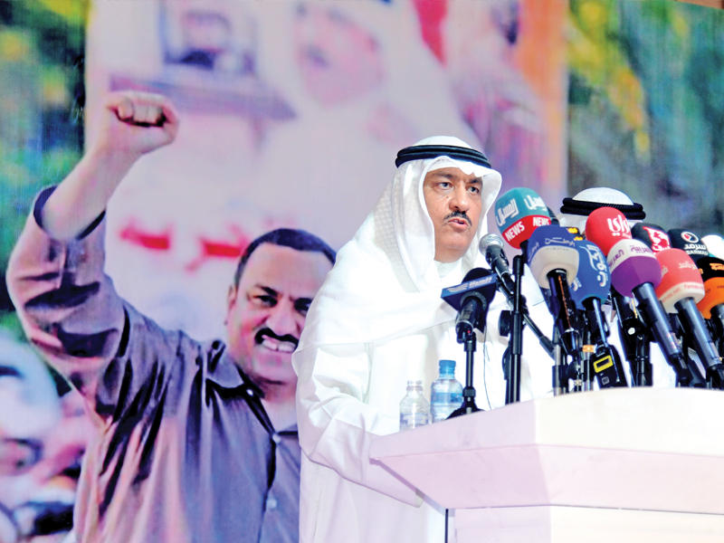 البراك متحدثاً