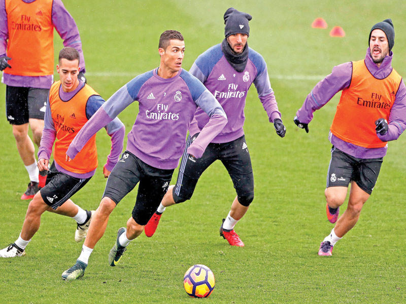 جانب من تدريبات ريال مدريد