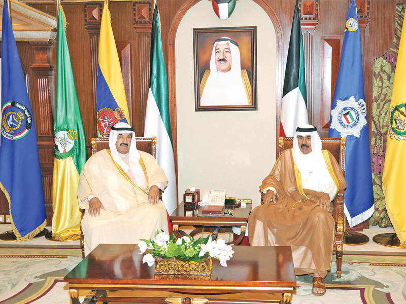 ولي العهد مستقبلاً ناصر المحمد أمس