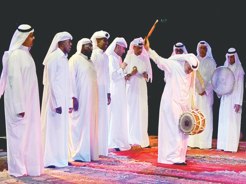 جانب من أجواء حفل «الإيقاعات الكويتية» 