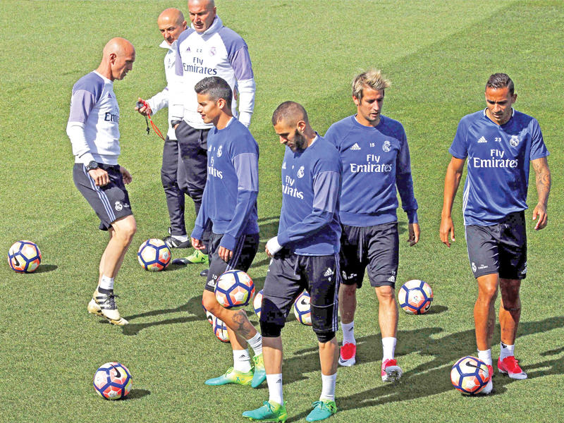 جانب من تدريبات ريال مدريد