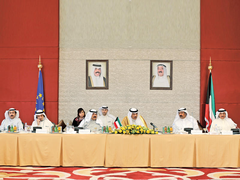 الخالد خلال اجتماعه مع وفد لجنة الأمن والسياسة للاتحاد الأوروبيn