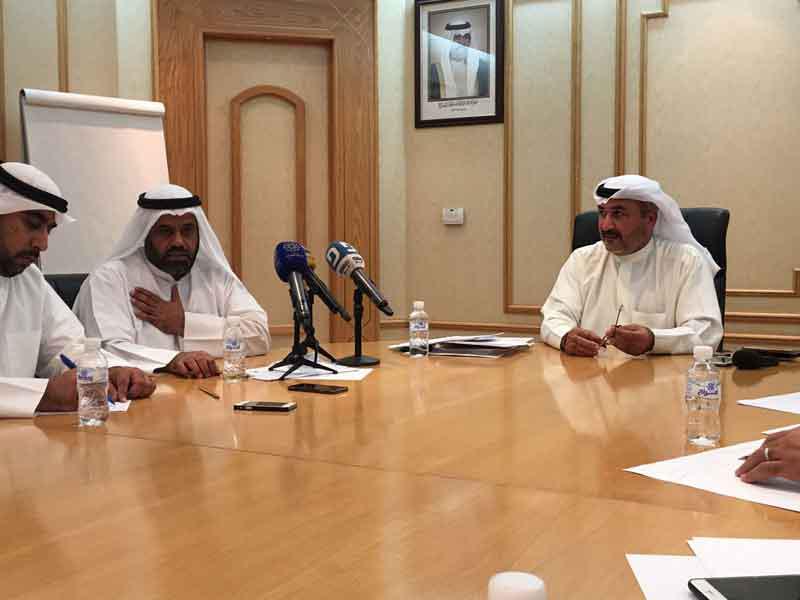 الشطي والعنزي خلال المؤتمر الصحافي