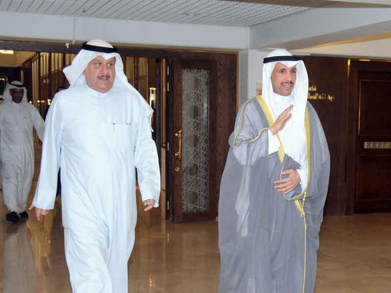 الغانم والكندري في المجلس أمس