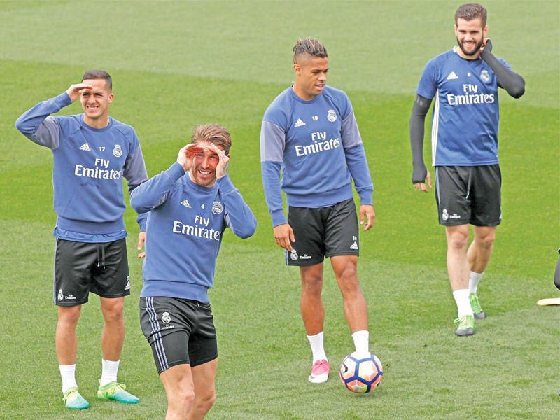 جانب من تدريبات ريال مدريد