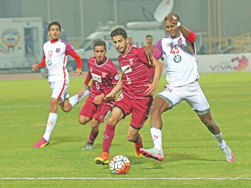 جانب من مباراة سابقة للكويت والنصر