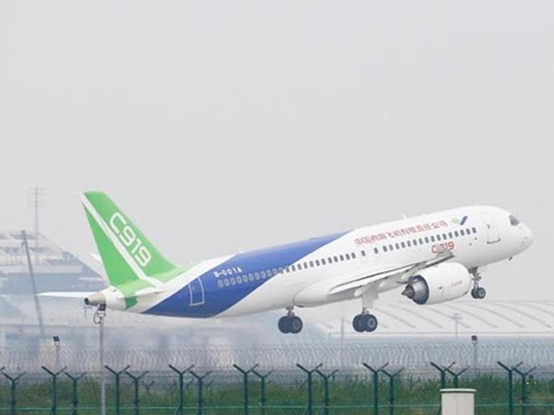 طائرة من طراز سي 919 للرحلات المتوسطة من إنتاج الصين