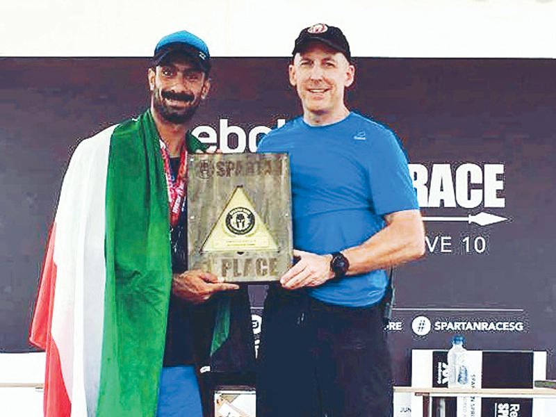  الشطي خلال التكريم 