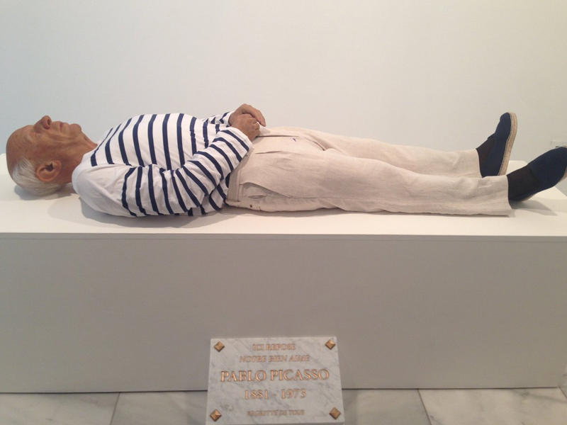  نموذج بالحجم الطبيعي لجثمان بابلو بيكاسو