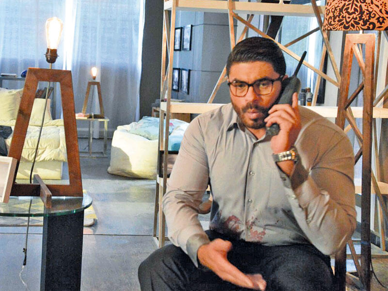 خالد سليم في مشهد الفيلم