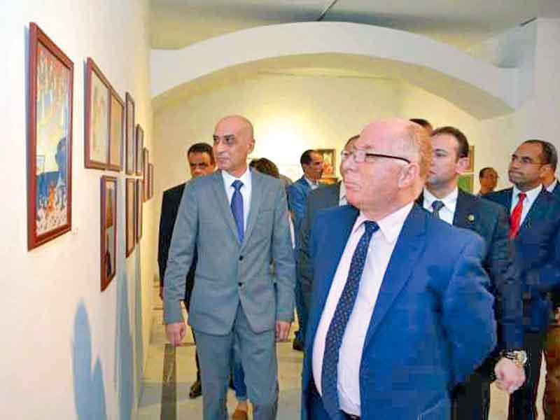 حلمي النمنم أثناء حفل الافتتاح